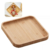 Bandeja De Bambu Square Quadrada Petisqueira 17x17cm Lyor