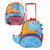 Mochila Escolar Infantil de Rodinha Costas Menino Dino