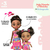 Boneca Juju Mommy Mamãe E Filhinha Negra Com Acessórios de Beleza Brinquedo Infantil - comprar online