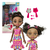 Boneca Juju Mommy Mamãe E Filhinha Negra Com Acessórios de Beleza Brinquedo Infantil