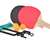 Kit 2 Raquete Tenis De Mesa Ping Pong Lisa com Rede e Bolinhas Inclusos