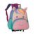 Mochila Escola Infantil Com Rodinhas Unicornio - Roxo