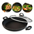 Panela Wok Frigideira Antiaderente Preta 29cm com Tampa de Vidro Techflon - comprar online