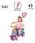 Triciclo Infantil Motoca De Passeio Andador Avespa com Pedal e Cesto Pink na internet