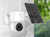 Câmera IP Solar para Exterior - Sem Fio, PTZ, HD - Vigilância Eficiente com Energia Sustentável