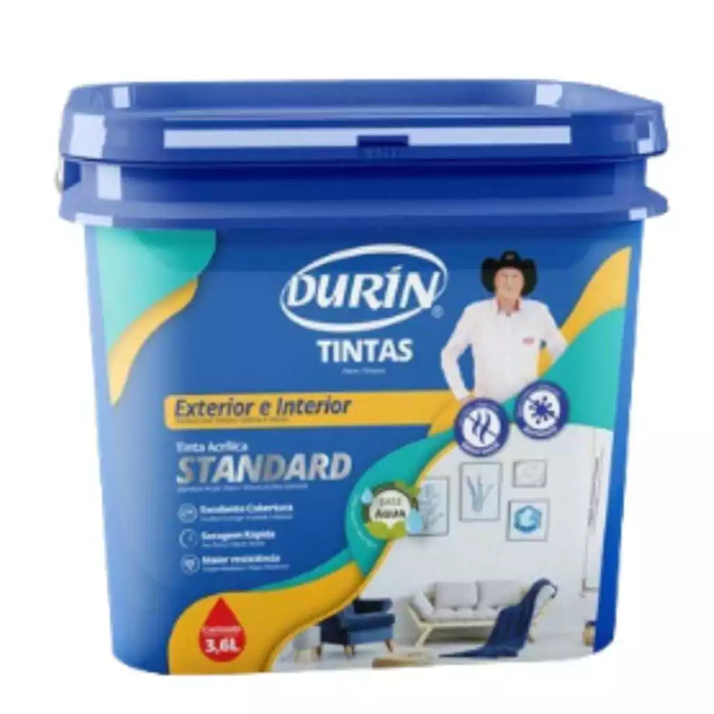 TINTA STANDARD SEMIBRILHO BRANCO 3,6L - DURÍN