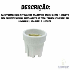 SOQUETE E-27 PORCELANA SACO PLAST .-DER/03 .-7897079061123 - Dalmolin Constru Store