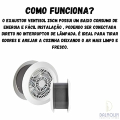 VENTILADOR AXIAL EXAUSTOR 25CM 220V PREMIUM - Dalmolin Constru Store