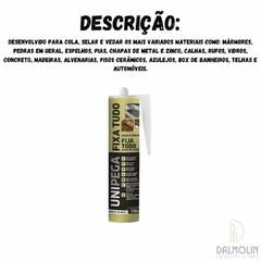 SILICONE FIXA TUDO BRANCO BR CARTUCHO 280ML - UNIPEGA - loja online