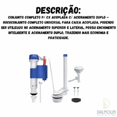 Conjunto completo p/ caixa acoplada (linha econômica) - ROCO - loja online