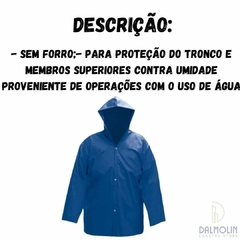 CAPA CHUVA AZUL GRD PVC SEM FORRO - WORKER