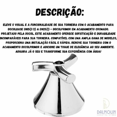 ACABAMENTO P/ DOCOL BASE DN15(1/2) A DN25(1) - DOCOL PRIMOR - CHROME