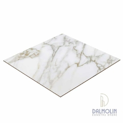 Piso Polido 75x75 Calacata Oro Lux Prime P75280 - EMBRAMACO - Dalmolin Constru Store