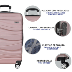 Mala de Bordo Venture Wave 20" Rose Gold - Venture | Malas de Viagem