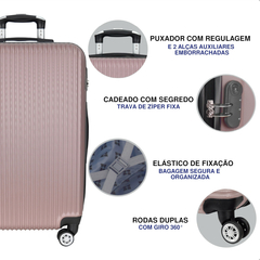 Mala Média Venture Trend 24" Rose Gold - Venture | Malas de Viagem