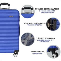 Mala Média Venture Infinity 24" Azul - Venture | Malas de Viagem