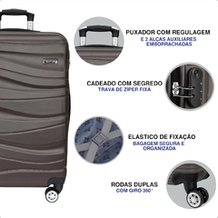 Mala de Bordo Venture Wave 20" Café - Venture | Malas de Viagem