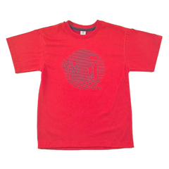 8728 Remera tropical roja