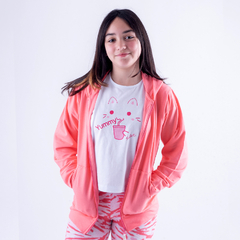 8724 Campera spring coral en internet