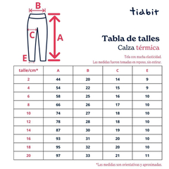 8607 Calza térmica estampada aero bosque - Tidbit