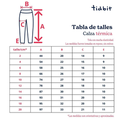 8607 Calza térmica estampada gris llamas - Tidbit