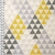 Tricoline Estampado Dg Mini Triangulos - Amarelo/Cinz 5270-26
