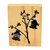 Carimbo de Madeira para Artesanato G 9 x 7cm - Flores 02