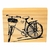 Carimbo de Madeira para Artesanato G 9 x 7cm - Bicicleta 01