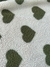 Tecido Carapinha Estampada Coração Verde 04 na internet