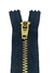 Zíper para Calças Jeans Metal Dourado Pç Fixa 12 cm - 10 UND