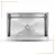 LAVADERO INOX P/MARMOL SIGNATURE 83.8X55.9X23CM - FRATELLI