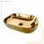 BOWL LOZA (153) MOD.RECTANGULAR DORADO GRANITO - FRATELLI