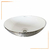 BOWL LOZA (035-SBL) MOD.OVALADO BLANCO C/PLATEADO TEXTURADO -FRATELLI