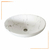 BOWL LOZA (XS-0073) MOD.OVALADO MARMOLEADO BLANCO C/NEGRO- FRATELLI