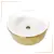 BOWL LOZA (323-G) MOD. CIRCULAR BLANCO C/DORADO - FRATELLI