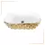 BOWL LOZA (402-GW) MOD. RECTANGULAR BLANCO C/DORADO DIAMANTE- FRATELLI