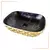 BOWL LOZA (402-5) MOD. RECTANGULAR NEGRO C/DORADO DIAMANTE 48X35.5X13.5 - FRATELLI