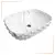 BOWL LOZA (402-2) MOD. RETANGULAR MARMOLEADO BLANCO C/GRIS DIAMANTE - FRATELLI