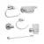 SET BAÑO KLASS 6 PIEZAS CROMADO VAINSA - comprar en línea