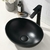 LAVATORIO DE BAÑO OVALADO NEGRO MATE CERAMISAC - comprar en línea