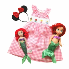 Vestido princesas disney bordado smock - comprar en línea