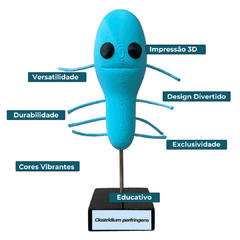 Miniatura 3D - Clostridium perfringens - comprar online