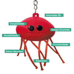 Chaveiro 3D - E. Coli - comprar online