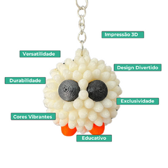 Chaveiro 3D - Vírus - comprar online