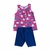 Conjunto Infantil Feminino Blusa + Bermuda Ciclista Kyly 110729