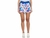 Short saia - estampa floral cintura em V - Brilliant White