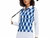 Polo - Pinspark Women's Golf Shirts Long Sleeve- Blue Argyle