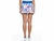 Short saia - estampa floral cintura em V - Brilliant White - comprar online