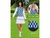 Polo - Pinspark Women's Golf Shirts Long Sleeve- Blue Argyle - comprar online