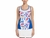 Camiseta - Women's Diffused Floral Print Tennis Tank with Mesh Panels